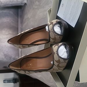 Coach Breana Signature Brown Heels